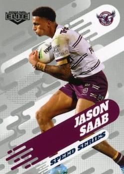 2022 NRL Elite - Speed Series Album #SSA 06 Jason Saab Front